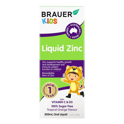 Brauer 儿童液体锌 200ml 