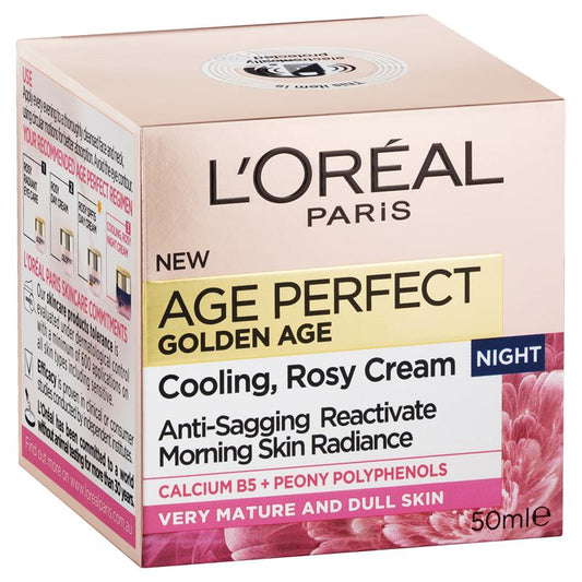 Kem dưỡng da ban đêm phục hồi lão hóa L'Oreal Paris Golden Age 50ml 