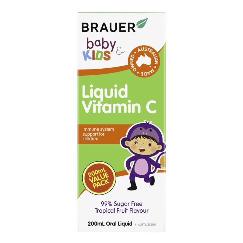 Brauer 儿童液体维生素C 200ml 独家装