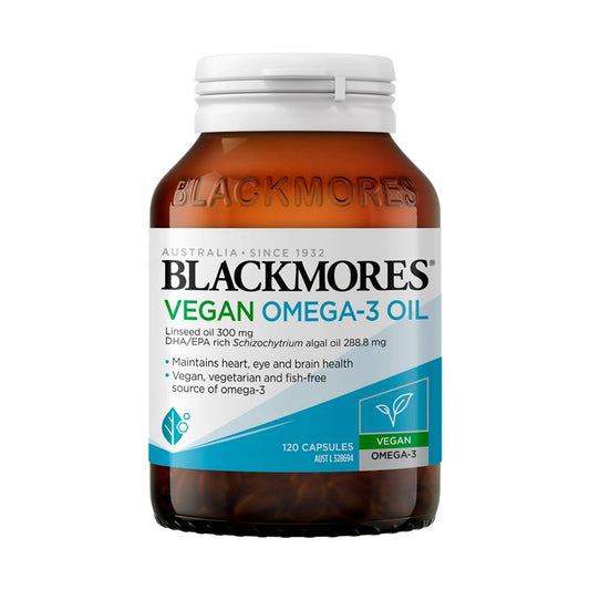 Blackmores Vegan Omega-3 Oil 120 Mini Capsules