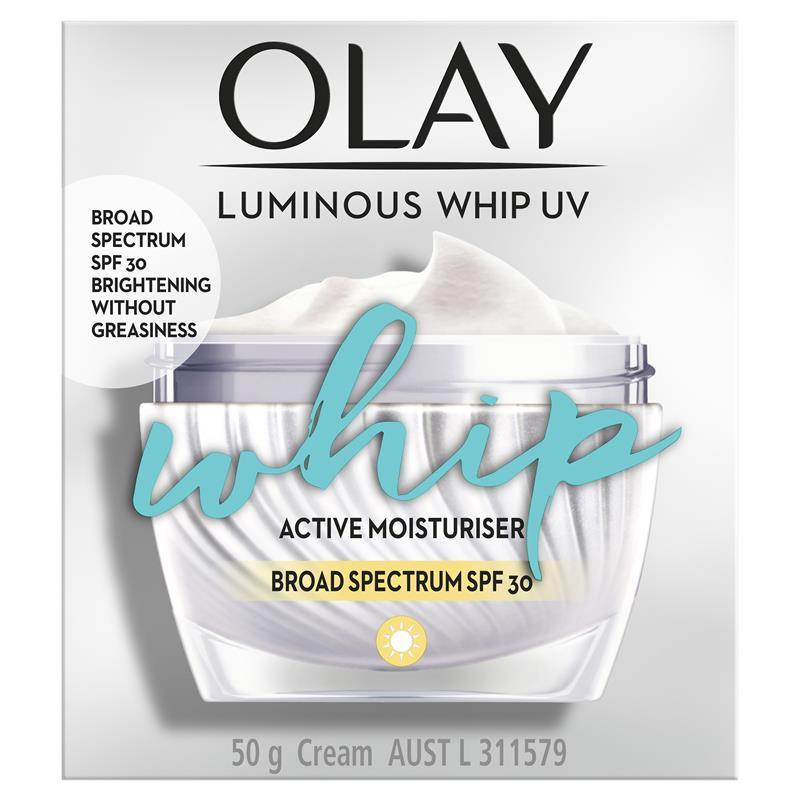 Olay Luminous Whip UV SPF Face Cream Moisturiser 50g