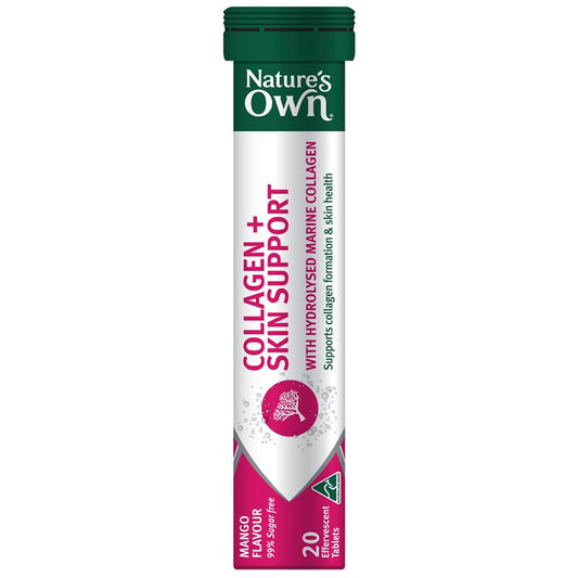 Viên sủi Nature's Own Collagen + Skin Support 20 viên 