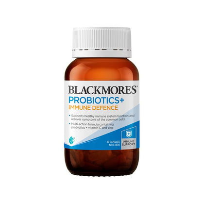 Blackmores 益生菌+免疫防御肠道健康维生素 30 粒胶囊