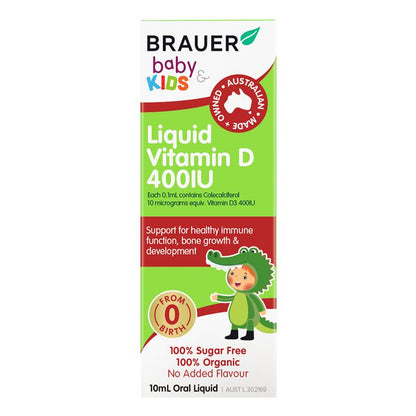 Brauer 儿童维生素 D 液体 400IU 10ml 