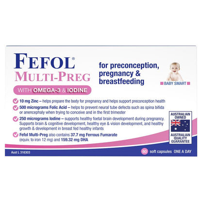 Fefol 多效合一液体胶囊 60 粒