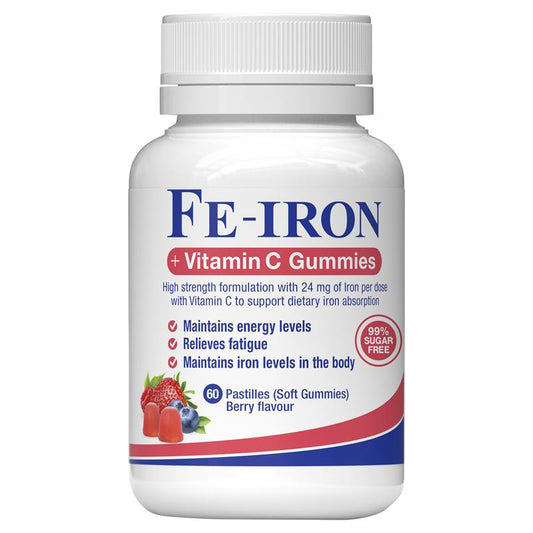 Kẹo dẻo Fefol Fe-Sắt và Vitamin C 60 viên 