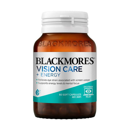 Viên uống bổ mắt Blackmores Vision Care + Energy 60 viên 