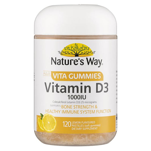 Kẹo dẻo bổ sung vitamin D cho người lớn Nature's Way Vita Gummies 120 viên 