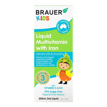 Brauer 儿童含铁复合维生素液 200ml 