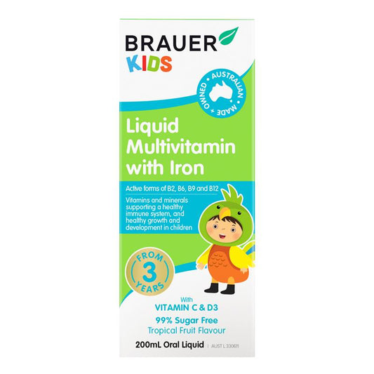Brauer 儿童含铁复合维生素液 200ml 