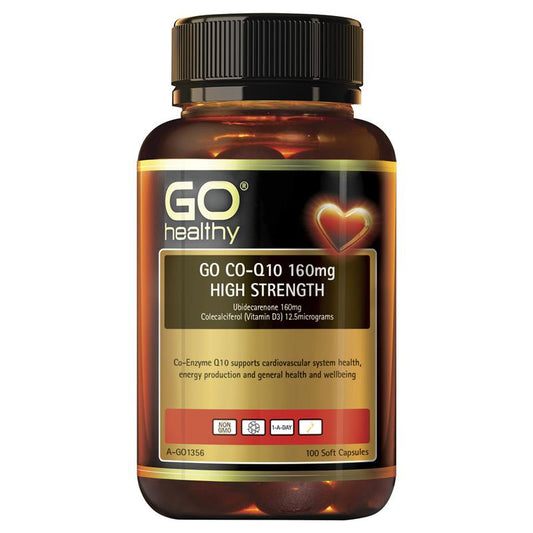 GO Healthy CoQ10 160mg 100 Softgel Capsules