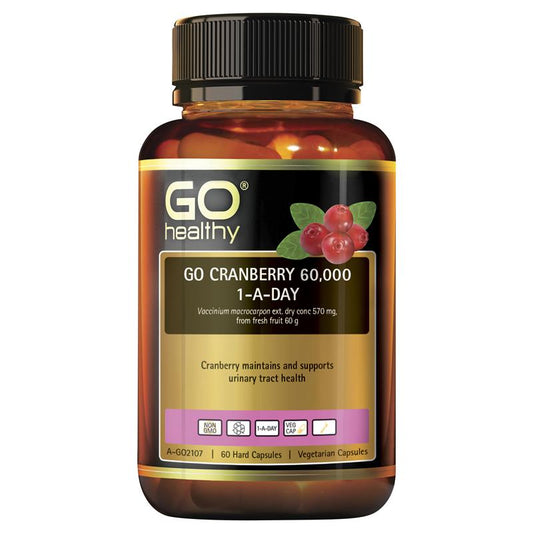 GO Healthy Cranberry 60000 60 Vege Capsules
