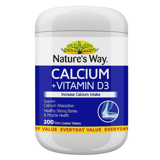 Nature's Way Calcium + Vitamin D3 200 Viên 