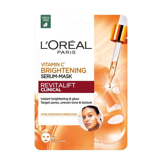 Mặt nạ giấy dưỡng sáng da L'Oreal Paris Revitalift Clinical Vitamin C Brightening Serum Sheet Mask 1 gói 