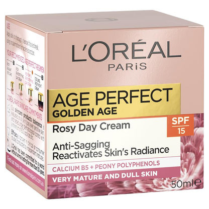 巴黎欧莱雅 Age Perfect 黄金时代玫瑰色紧致日霜 SPF 15 50ml 
