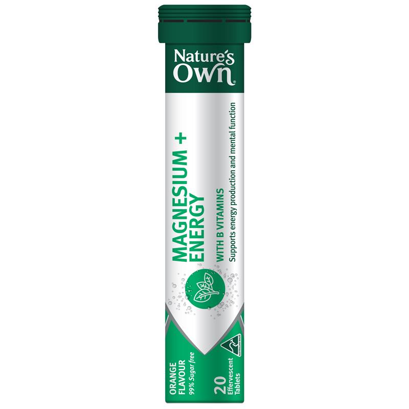 Viên sủi bổ sung Magiê + Năng lượng Nature's Own 20 viên 