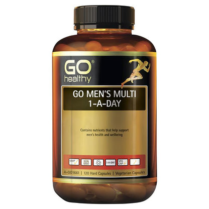 Go Healthy Mens Multi 1-A-Day 120 viên nang rau Kích thước độc quyền 