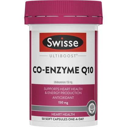 Swisse Ultiboost Co-Enzyme Q10 150mg 50 Viên Nang 