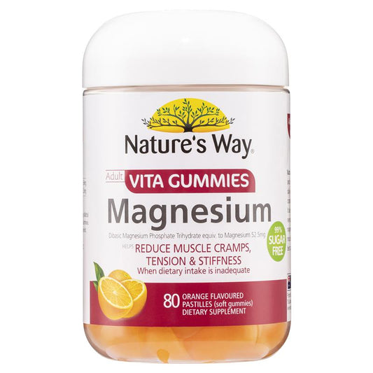 Kẹo dẻo bổ sung Magiê Nature's Way Adult Vita Gummies 80 viên 