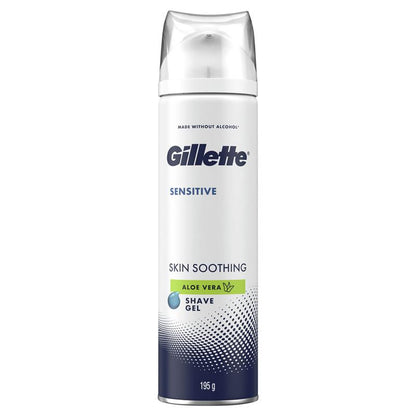 Gel cạo râu Gillette Sensitive Skin Soothing 195g 
