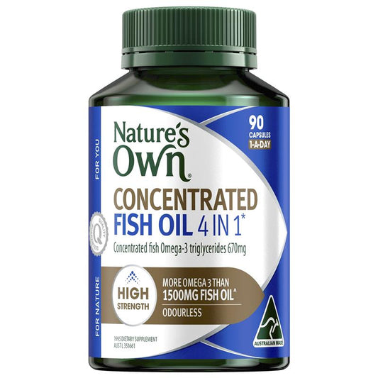 Dầu cá cô đặc 4 trong 1 Nature's Own 90 viên nang 