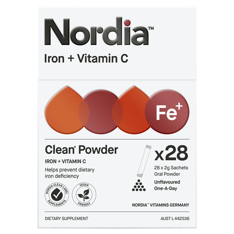 Bột Sắt + Vitamin C Nordia 28 Gói 
