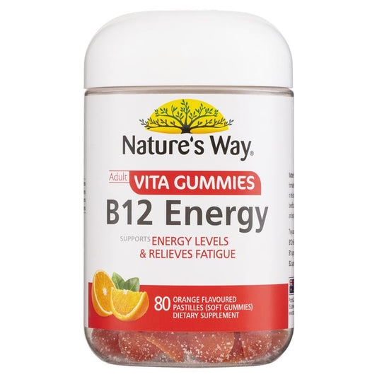 Kẹo dẻo Nature's Way Adult Vita Gummies B12 Energy 80 viên 