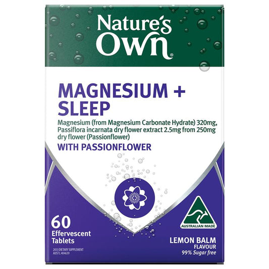 Viên sủi bổ sung Magiê + Giấc ngủ Nature's Own 60 viên 