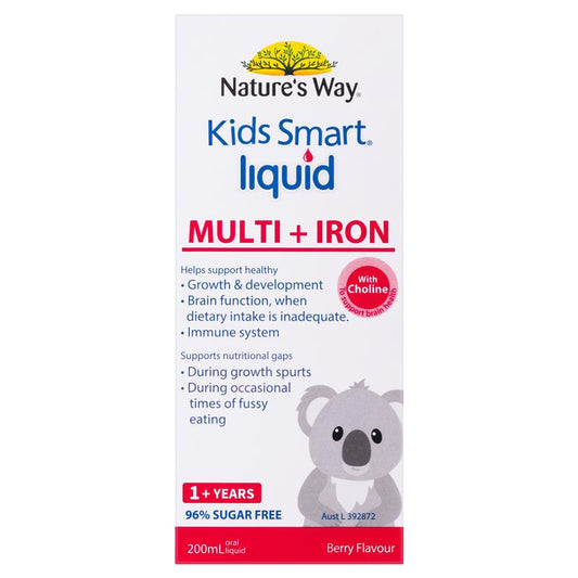 Nature's Way Kids Smart Liquid Multi + Iron 200ml 