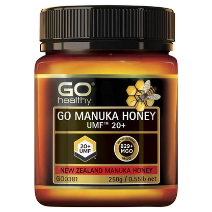 Mật ong Manuka GO Healthy UMF 20+ (MGO 820+) 250gm 