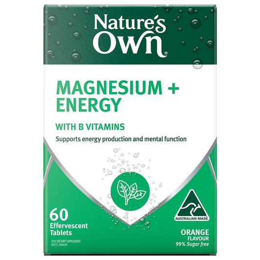 Viên sủi bổ sung Magie + Năng lượng Nature's Own 60 viên 