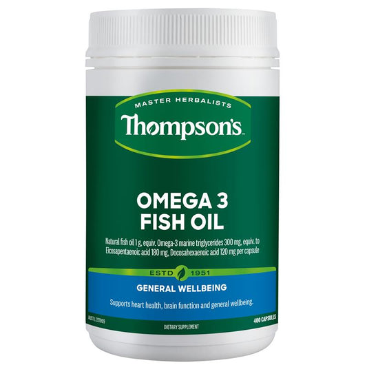 Thompson's Omega 3 Fish Oil 400 Capsules