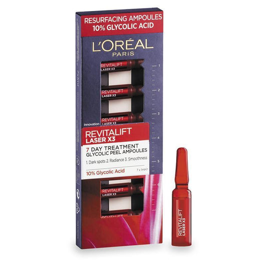 L'Oreal Paris Revitalift Laser Renew Resurfacing Glycolic Ampoules 1.3ml x 7