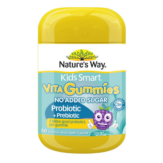 Kẹo dẻo Nature's Way Kids Smart Vita Gummies Probiotic + Prebiotic 50 viên 