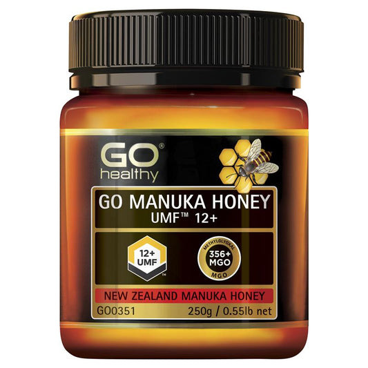 GO Healthy Manuka Honey UMF 12+ (MGO 350+) 250gm