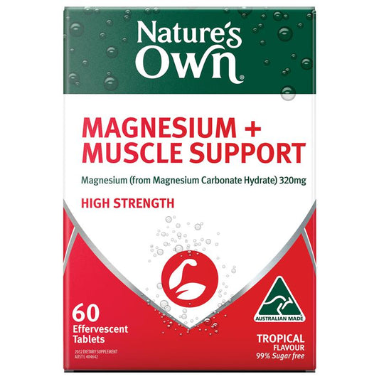 Viên sủi bổ sung Magiê + Hỗ trợ cơ bắp Nature's Own 60 viên 