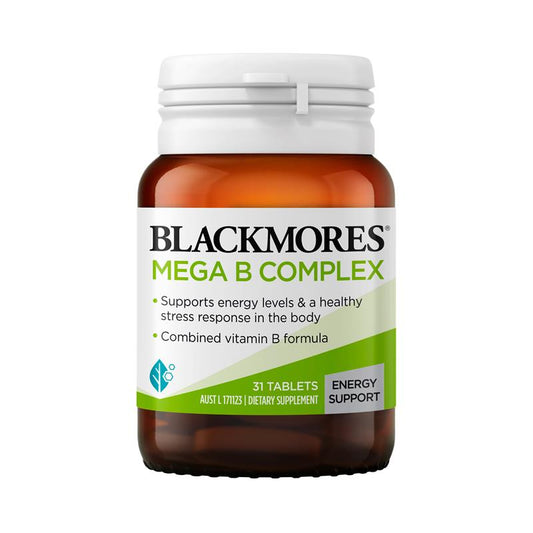 Blackmores Mega B Complex Energy Support Vitamin B12 31 Viên 