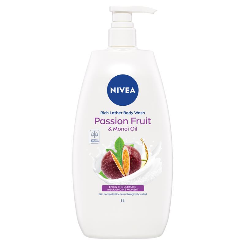 Sữa tắm NIVEA Passionfruit &amp; Monoi Oil 1L 