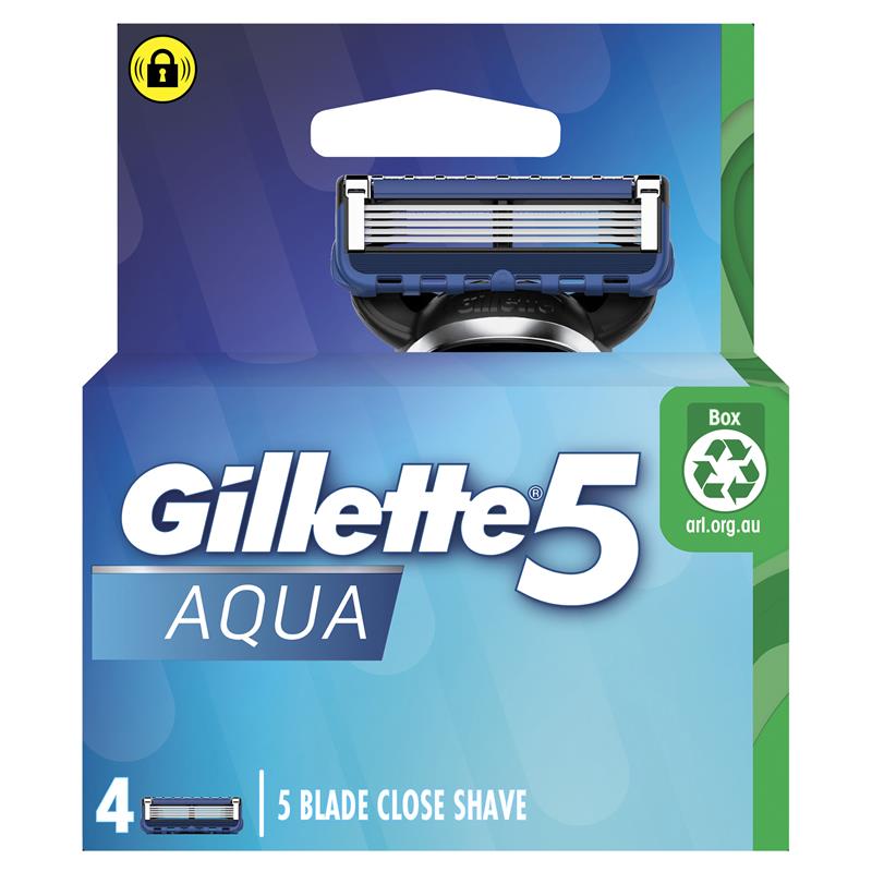 Lưỡi dao cạo râu Gillette 5 Aqua 4 gói 