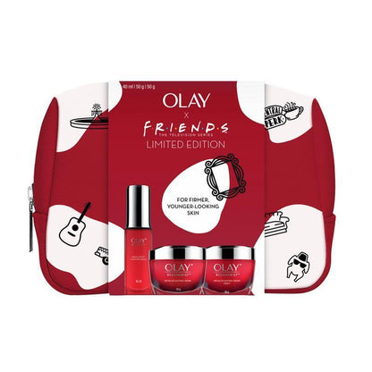 Olay X Friends 精华液 + 日霜 + 晚霜 3 件套