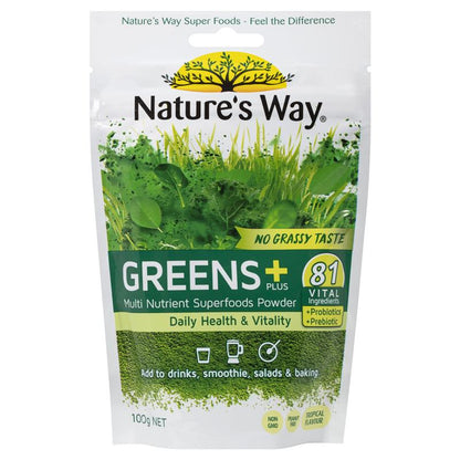 Nature's Way Greens Plus 100g Powder
