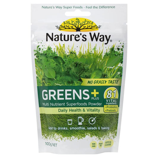 Bột Nature's Way Greens Plus 100g 