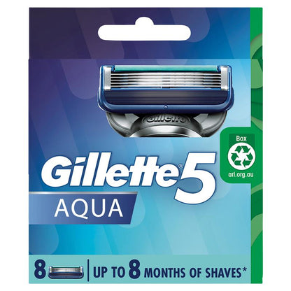 Lưỡi dao cạo râu Gillette 5 Aqua 8 gói 
