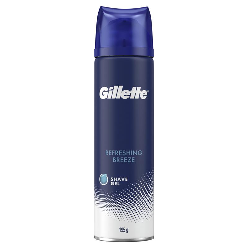 Gel cạo râu Gillette Refreshing Breeze 195g 