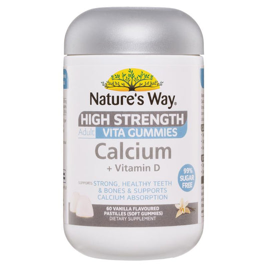 Kẹo dẻo bổ sung canxi không đường Nature's Way Adult Vita Gummies 60 viên 