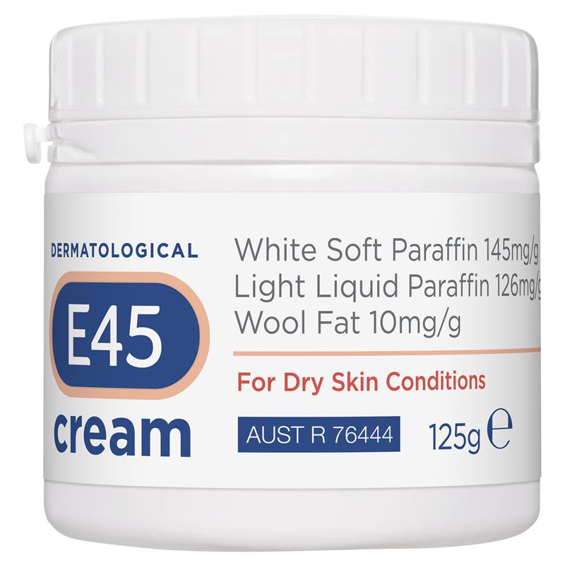 E45 Moisturising Cream for Dry Skin and Eczema 125g