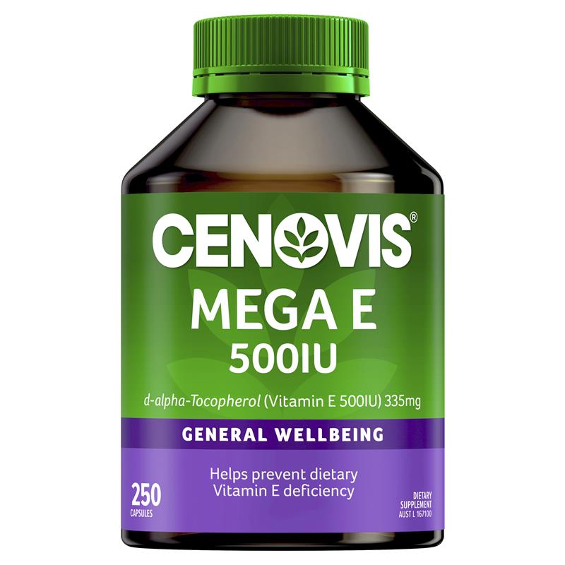 Cenovis 巨型维生素 E 500IU 250 粒胶囊