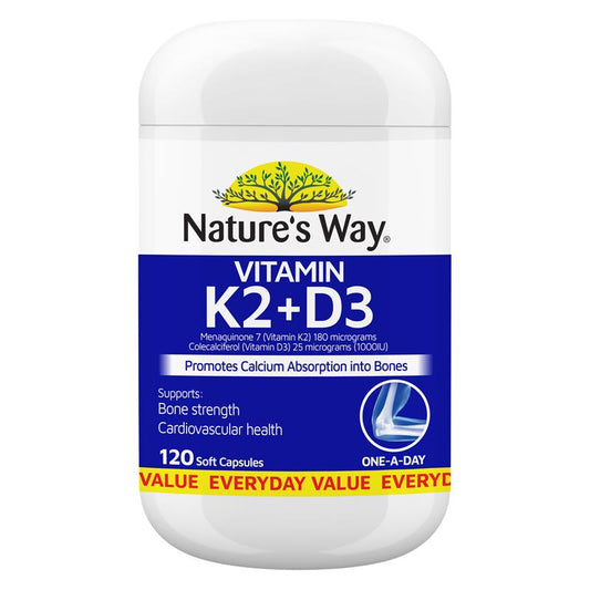 Natures Way K2+D3 120 Viên Nang 