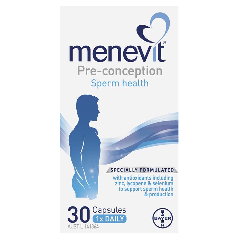 Menevit Pre-Conception Sperm Health Capsules 30 Pack
