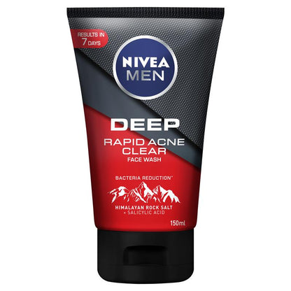 NIVEA MEN Face Wash Deep Rapid Acne Clear 150ml